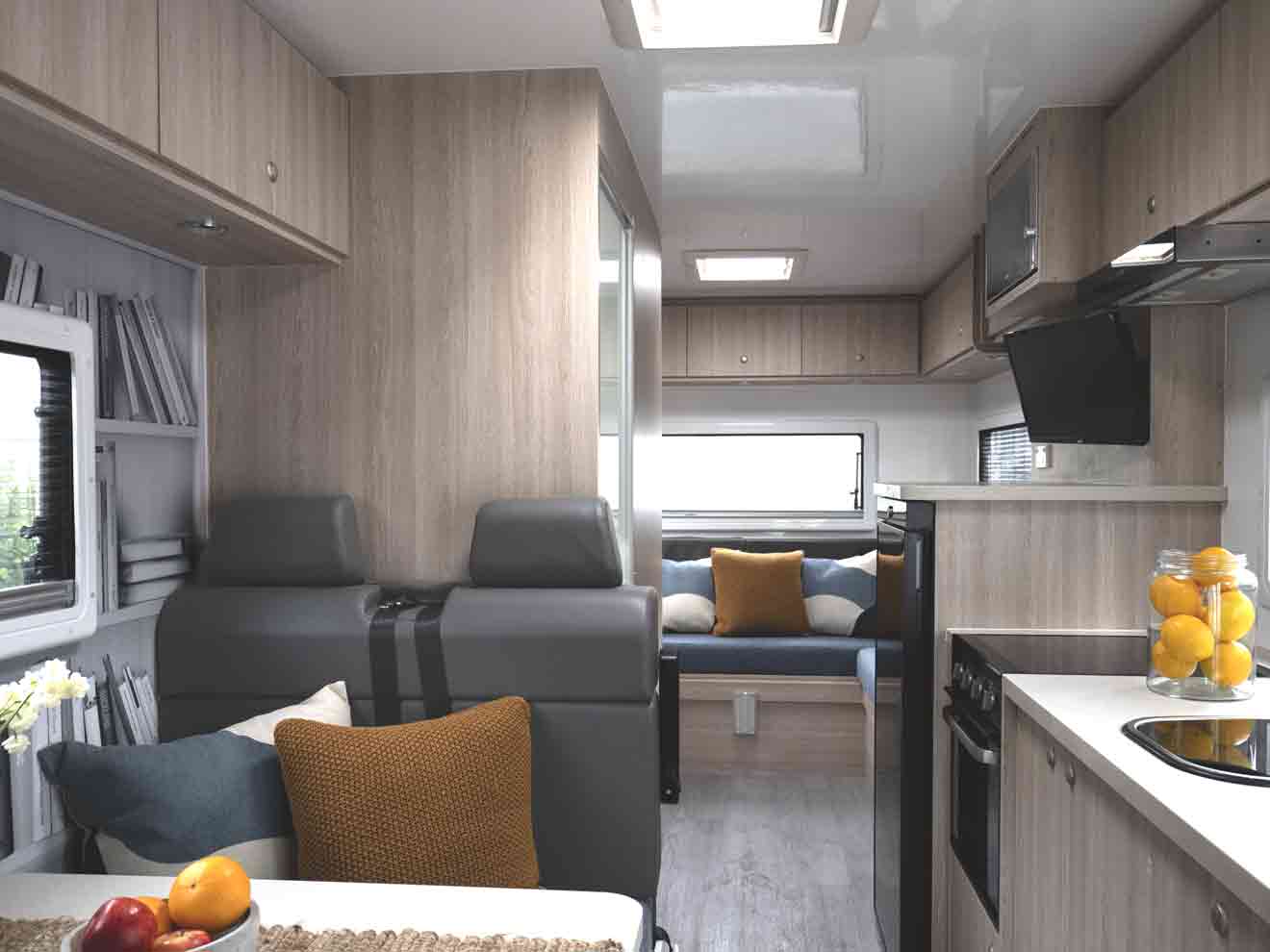 View through inside of Star RV motorhome